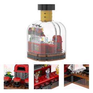 270 Piezas MOC4107 Serie Ciudad, Bloques de Construcción de Bar, Plástico ABS, Modelos de Botellas Abribles Creativos, Juego de Bloques de Ensamblaje DIY, Regalo para Niños - Product Image 5