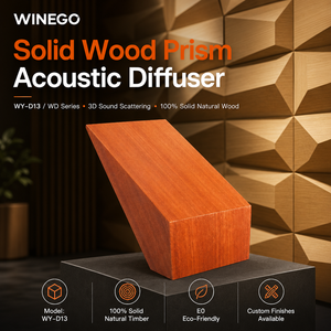 WINEGO Chine – Panneau diffuseur acoustique 3D en MDF, piège à basses insonorisant en bois massif <span class=keywords><strong>de</strong></span> qualité supérieure pour hôtel - Product Image 4