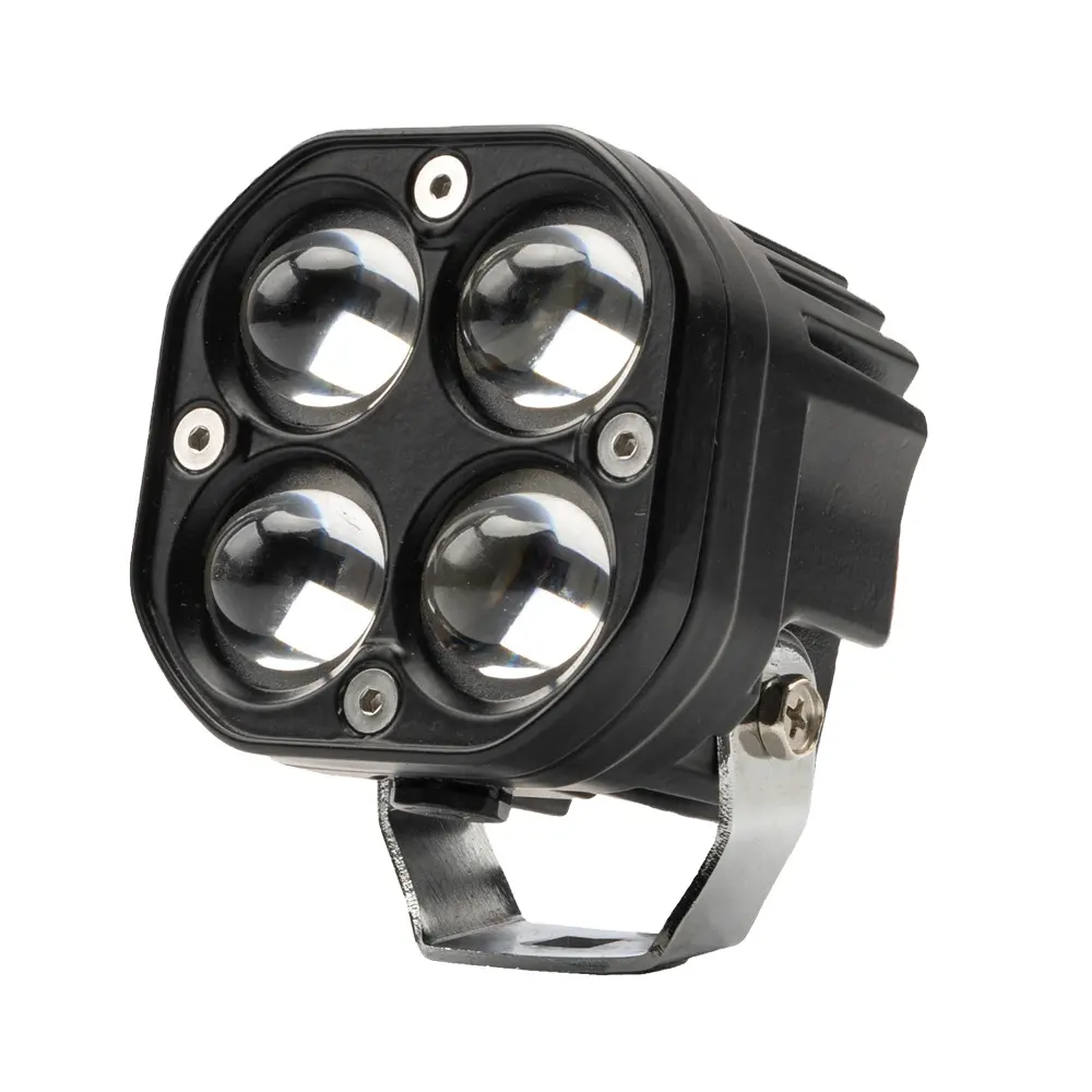 40W LED Spotlights 3 inch Dual Colo White+Yellow Fog Lamp H/L Beam ATV Car Motorcycle Truck Driving Running Lights
