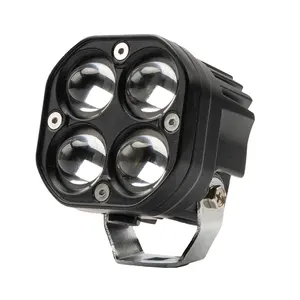 40W projecteurs LED 3 pouces double Colo blanc + jaune feux de brouillard H/L faisceau ATV voiture moto camion conduite feux de circulation - Product Image 1