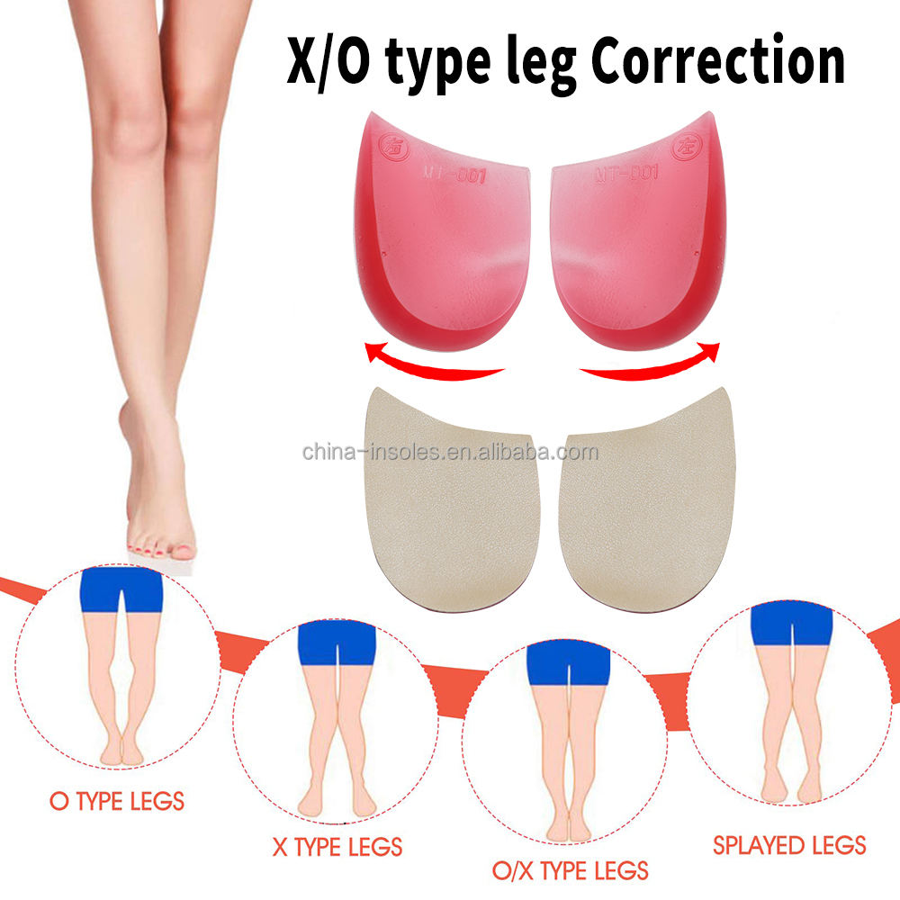 O/X Tipo Gamba Correttivo Tallone Dolore Alleviare Inserto Scarpe Ortopedico Sol