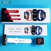 Relógio inteligente ws57 android ip68, smartwatch série 8, assistente de voz, tela de 2.0 polegadas