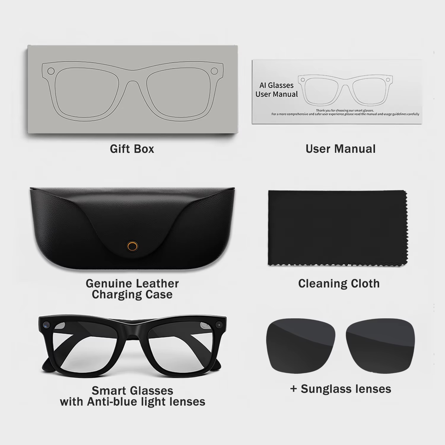 MT5 Ultra 8MP Camera Anti-shake Shoot Smart Glass with AI Translation Voice Control Bluetooth Call Music Sunglasses for Travel · image 5