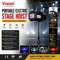 Treuil de scène électrique à commande DMX, treuil de levage sécurisé pour salles de spectacle, travaux de rigging pour spectacles en direct, éclairage de treillis et enceintes