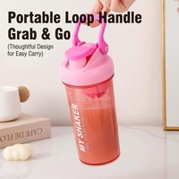 Bouteille de shaker sport 700 ml avec couvercle support téléphone, anti-fuite, sans BPA, en plastique, pour mélange de protéines, idéale pour la salle de sport