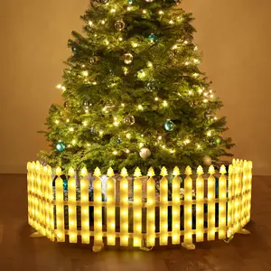 Northland 8 modos conectables impermeable 8 Pack Navidad decorativo árbol de Navidad patrón miniatura piquete valla Luz