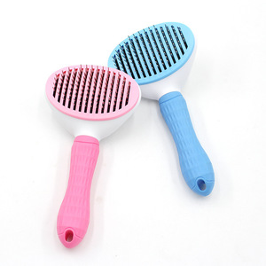 Peine <span class=keywords><strong>para</strong></span> mascotas con un solo clic, aguja gruesa y aguja fina, peine <span class=keywords><strong>para</strong></span> perros, mango de plástico, peine autolimpiante, cepillo <span class=keywords><strong>para</strong></span> <span class=keywords><strong>gatos</strong></span> y perros - Product Image 2