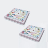 Emballage personnalisé pour foulard en soie, boîte cadeau pour vêtements en deux pièces, t-shirt, enveloppe, boîte cadeau pliante pour foulard en soie