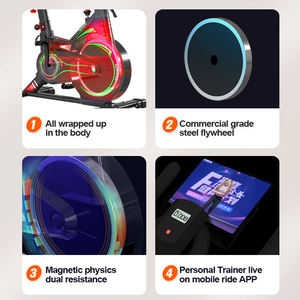 Tập thể dục xoay xe đạp miễn cưỡng máy tập thể dục phòng tập thể dục xe đạp trong nhà Xe đạp cố định xe đạp tập thể dục nhịp điệu - Product Image 4