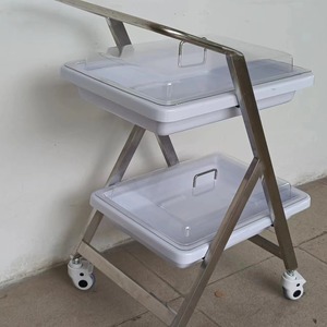 Vehículo de Transporte para Endoscopia KX-B60, 780x530x980mm, Carro Médico Hospitalario de 2-3 Niveles - Product Image 3