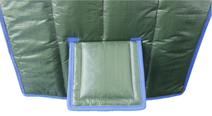 Cubierta de aislamiento térmico Premium, película de aluminio recubierta, tela tejida, poliéster, algodón, forrado, cubierta de barril de tonelada para almacenamiento de productos químicos - Product Image 5