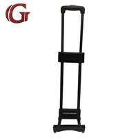 Sac à dos scolaire classique portable avec poignée de chariot amovible et support pliable, construction de haute qualité en fer et plastique
