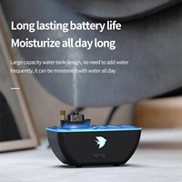 Diffuseur d'air de table innovant pour la maison, humidificateur coloré à lumière LED, diffuseur d'arôme d'huiles essentielles en forme de bateau