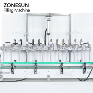 ZONESUN ZS-YTCR12A Automatic 12 Nozzles Bleaching <b>Water</b> Corrosion Resistant Chemical Corrosive Liquid <b>Bottle</b> Filling Machine - Product Image 3