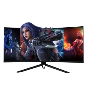 Monitor de juegos personalizado Oem Pulgadas Pc Led Gamer Monitores Base de elevación 1K 2K 4K 75HZ 144Hz 165Hz Computadora de escritorio Gaming GAM Curvo