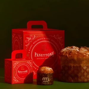 Scatole all'<span class=keywords><strong>ingrosso</strong></span> per dolci da asporto, Panettone classico italiano, Confezioni rotonde per cupcake in carta personalizzabili - Product Image 5