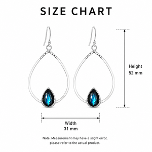 Orecchini Pendenti Bohemien Grandi a Goccia Scintillanti da Donna, Gioielli Vintage Minimalisti di Tendenza - Product Image 5