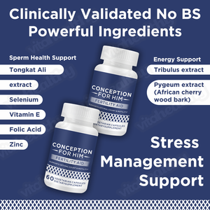 Vitahealthy <strong>Capsules</strong> with <strong>Herbal</strong> and Nutritional Ingredients for Daily Male Wellness Conception for Him Fertility Aid <strong>Capsules</strong> - Product Image 4