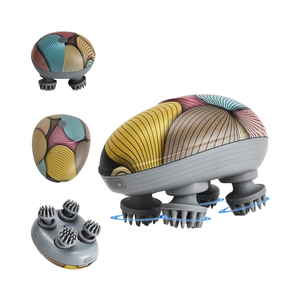 Eilison yeni lansmanı taşınabilir kafa masajı su geçirmez 360 el derisi <span class=keywords><strong>Scratcher</strong></span> 96 yoğurma düğümleri saç büyüme vücut masajı - Product Image 1