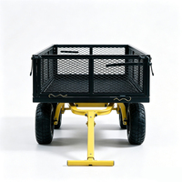 Chariot pliant robuste à 4 roues en acier avec paniers de rangement, multifonctionnel pour extérieur, jardin, cuisine et salle de bain