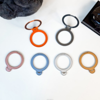 Support de téléphone de bureau magnétique rotatif à 360 degrés, hauteur réglable, conception flexible à amortissement puissant, en alliage de zinc avec patin adhésif universel
