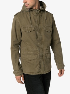 OEM personalizado nueva moda con capucha de manga larga estilo militar Parka abrigo chaquetas para hombres - Product Image 3