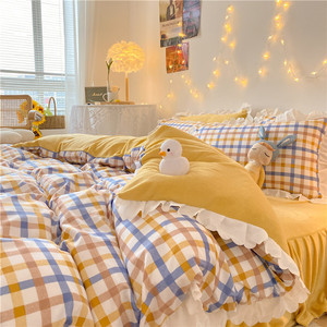 Bộ Chăn Ga Gối Phong Cách Victoria Vải Sợi Nhỏ Chải 100 Bộ Chăn Ga Trải Giường Mềm Mại Thoải Mái Cho Cuộc Sống Có In <span class=keywords><strong>3d</strong></span> - Product Image 3