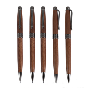 <strong>Fancy</strong> Streamline Walnut Wood Automatic <strong>Pencils</strong> Engraved Logo Wooden Twist Mechanical <strong>Pencil</strong> 1.0mm for Students Drawing - Product Image 1
