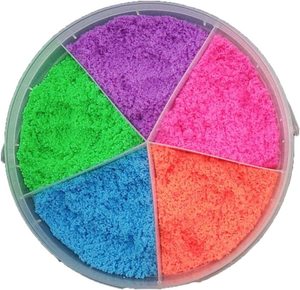 Perfect Kraft 500gBulk Foam A Live Sand <span class=keywords><strong>Magic</strong></span> Sand Play secchio di sabbia per mescolare, modellare e fondere-5 colori di morbido, Squishy, - Product Image 2