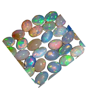 Gioielli commercio all'ingrosso Della Cina migliore qualità Ovale Cabochon Posteriore Piana <span class=keywords><strong>Opale</strong></span> naturale Della Pietra Preziosa per monili che fanno - Product Image 1