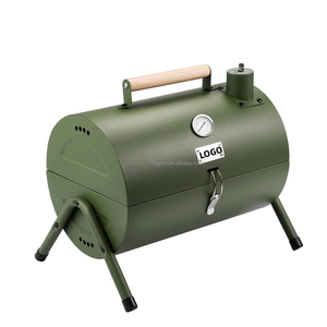 Smokeless Easily Assembled Tower Vertical <strong>Barrel</strong> Outdoor Smokers <strong>BBQ</strong> Round Portable Charcoal Kettle Barbecue Grill - Product Image 1