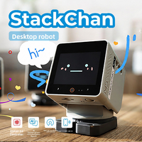 Robot de Escritorio Inteligente Chipboard M5stack Stackchan Ai con Interacción por Voz y Reconocimiento de Gestos para el Aprendizaje de IA e IoT