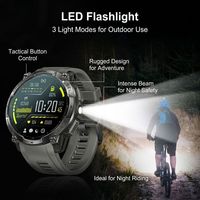 Montres intelligentes GPS robustes K76A, écran AMOLED 1,43 pouces toujours actif, pression barométrique, boussole, baromètre, sport de plein air, montre connectée