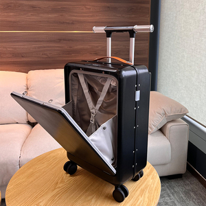 Valises de <span class=keywords><strong>cabine</strong></span> personnalisées, sacs de voyage d'affaires <span class=keywords><strong>avec</strong></span> <span class=keywords><strong>chargeur</strong></span> <span class=keywords><strong>USB</strong></span> et porte-gobelet - Product Image 4