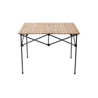 Nouveauté 2026 : Table de plage pliable avec tables gigognes en bois