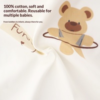 Drap-housse bébé en pur coton tricoté, imprimé animaux de dessin animé, ensemble de literie pour nouveau-nés et enfants