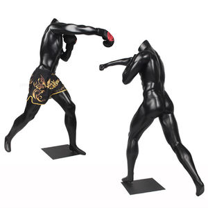 Mannequins de <span class=keywords><strong>boxe</strong></span> de sport musculaire masculin noir mat sans tête à vendre - Product Image 3