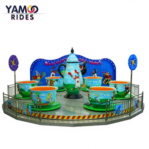 Yamoo - Juego de Tazas Giratorias de Alta Calidad para Parques de Atracciones, 6 m de Diámetro, 6 Tazas, 24 Asientos, 380 V - Product Image 1
