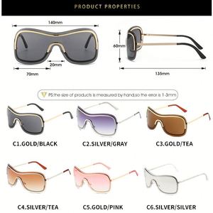 Gafas de Sol Personalizadas con Logotipo, Montura de Aleación Vintage 2025, Color Marrón Degradado, Sin Montura, Cuadradas, Estilo Y2K para Mujer - Product Image 6