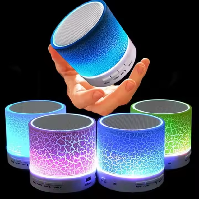 Custom A9 Parlante Portatil Small Outdoor Boombox Led Wireless Bass BT Portable Speaker Altavoz Mini Gaming Lautsprecher