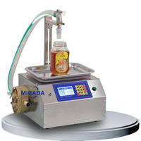 Machine de remplissage de miel liquide, de crème au fromage, de pâte et de ketchup pour petites entreprises