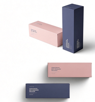 Boîte en carton rigide personnalisée avec logo, finition mate, pour emballage cosmétique, avec insert en EVA pour flacon de sérum, huile ou crème
