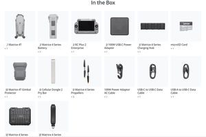 Dron multiespectral original Professional Matrice 4 Series 4T con rango de vuelo largo y detección AI para inspección de energía - Product Image 2