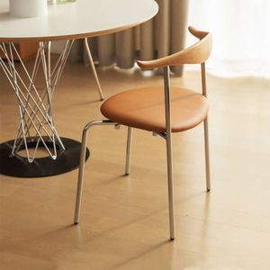 <span class=keywords><strong>Chaise</strong></span> de créateur de <span class=keywords><strong>fer</strong></span> créatif <span class=keywords><strong>pied</strong></span> dossier salle à manger sièges souples INS <span class=keywords><strong>chaise</strong></span> de salle à manger simple - Product Image 1