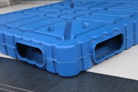 NEXARA 1212 Euro Palettes en plastique 1200*1200*150mm Moulage par soufflage monobloc pour stockage en entrepôt et rayonnage de palettes