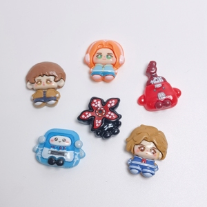 Abalorios de Resina Kawaii de Stranger Things, 100 Piezas, 35*22mm, Cabujones de Personajes de Monstruos de Dibujos Animados para Manualidades DIY de Gamers - Product Image 5
