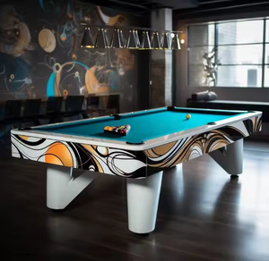 Table de billard professionnelle américaine <span class=keywords><strong>à</strong></span> 9 balles Table de billard de qualité tournoi Table d'ardoise Bed9ft Système de retour de balle automatique Accessoires gratuits - Product Image 3