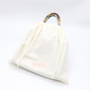 Promotional Custom Cotton Linen Drawstring Shopping Bag Reusable Muslin Cotton Gift Promotion Bg - Product Image 6