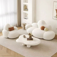 Canapé trois places en velours d'agneau noir Rosegia, style petit appartement, pour espace de repos de chambre principale, avec rembourrage en éponge Cloud Clothing Store