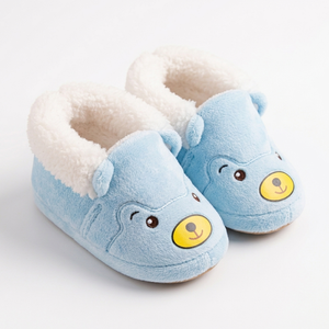 Chaussons bébé en polaire à motif d'ours mignon, chauds et douillets pour l'hiver - Product Image 4
